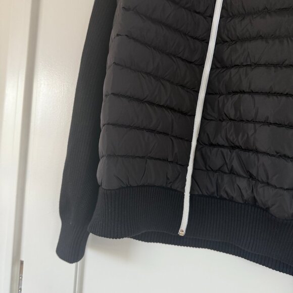 NWT Canada Goose Men's Hybridge Knit Jacket In Black Quilted Padded Panel Zip Up - Picture 7 of 8